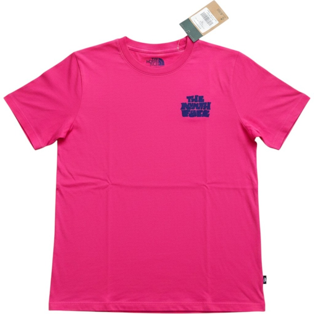 The North Face Logo Haze Tee Womens M Mr Pink Graphic Short Sleeve Shirt NWT